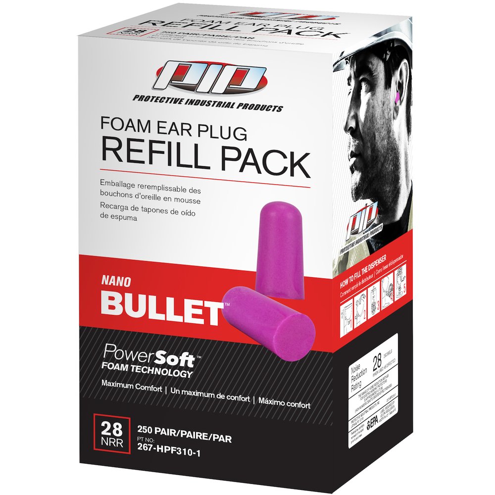 PIP Comp Disp Polyure Earplugs-dispensr Refill 250PR (Dispenser)