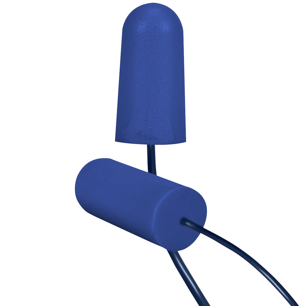 PIP Metal Detect Soft Polyure. Corded Earplugs 100PR (Box)