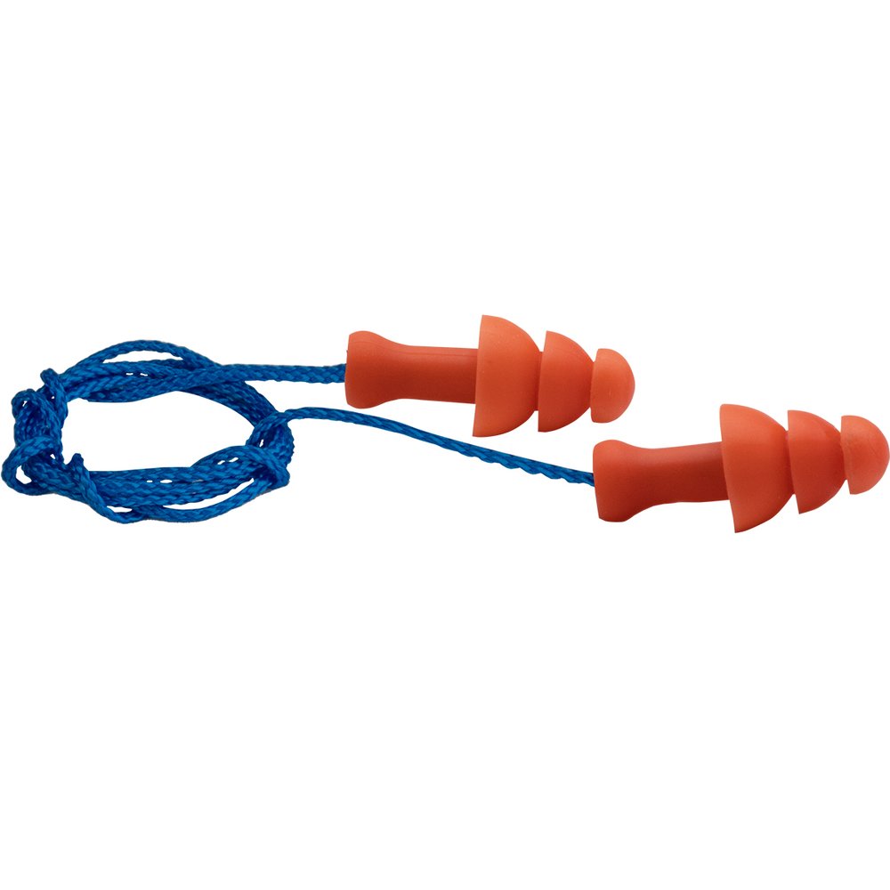PIP SML Reusable TPR Cordedear Plugs-nrr 25 BX/100 (Box)