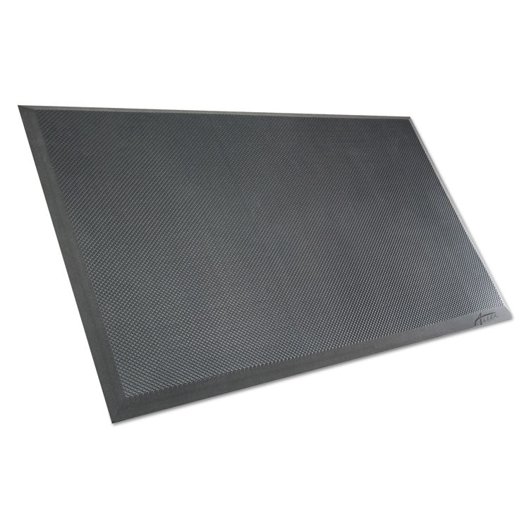 Alera AdaptivErgo Anti-Fatigue Mat, Rectangular, Black Molded Grid Surface, 19.4" x 33.2"