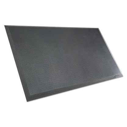 Alera AdaptivErgo Anti-Fatigue Mat, Rectangular, Black Molded Grid Surface, 19.4" x 33.2"