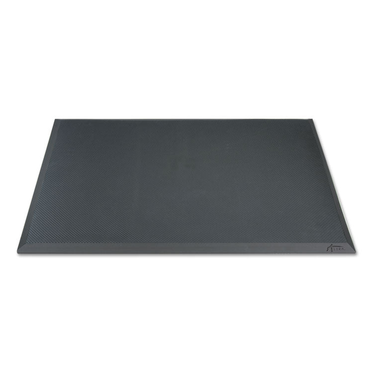 Alera AdaptivErgo Anti-Fatigue Mat, Rectangular, Black Molded Grid Surface, 19.4" x 33.2"