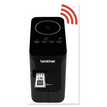 PT-P750W Compact Label Maker with Wireless Enabled Printing, 30 mm/s Print Speed, 6 x 3.12 x 5.62