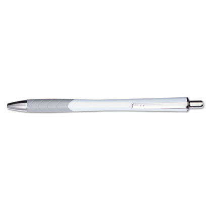 InkJoy 700 RT Ballpoint Pen, Retractable, Medium 1 mm, Black Ink, White/Gray Barrel, Dozen
