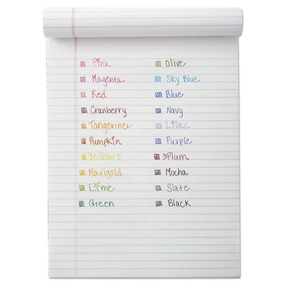Point Guard Flair Felt Tip Porous Point Pen, Stick, Medium 0.7 mm, Purple Ink, Purple Barrel, Dozen