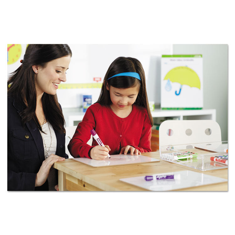 Low-Odor Dry Erase Marker Starter Set, Broad Chisel Tip, Assorted Colors, 4/Set