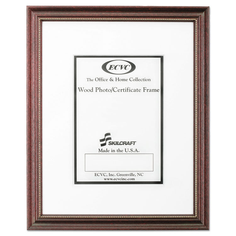 7105014246478, SKILCRAFT Mahogany Frames, Certificate/Photo, 11 x 14, 12/Carton