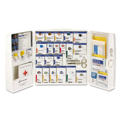 ANSI 2021 SmartCompliance General Business First Aid Station for 50 People, without Medication, 202 Pieces, Plastic Case