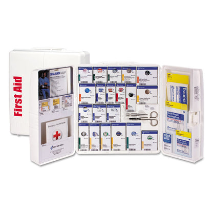 ANSI 2021 SmartCompliance General Business First Aid Station for 50 People, with Medication, 242 Pieces, Plastic Case