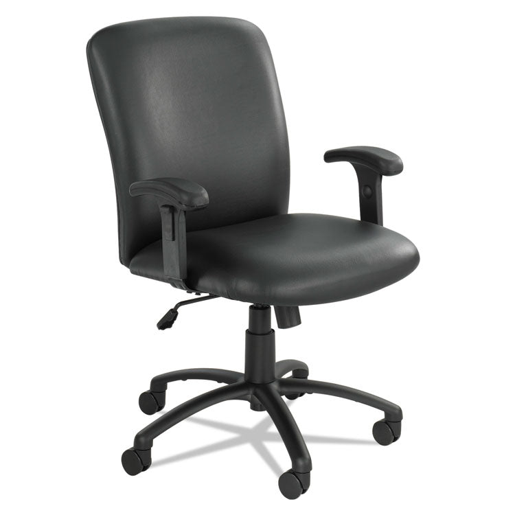 Uber Big/Tall Series High Back Chair, Vinyl, Supports Up to 500 lb, 19.5" to 23.5" Seat Height, Black