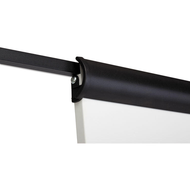 360 Multi-Use Mobile Magnetic Dry Erase Easel, 27" x 41", White Surface, Black Steel Frame