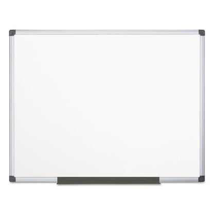 Value Lacquered Steel Magnetic Dry Erase Board, 72" x 48", White Surface, Satin Aluminum Frame