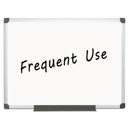 Value Lacquered Steel Magnetic Dry Erase Board, 48" x 36", White Surface, Satin Aluminum Frame
