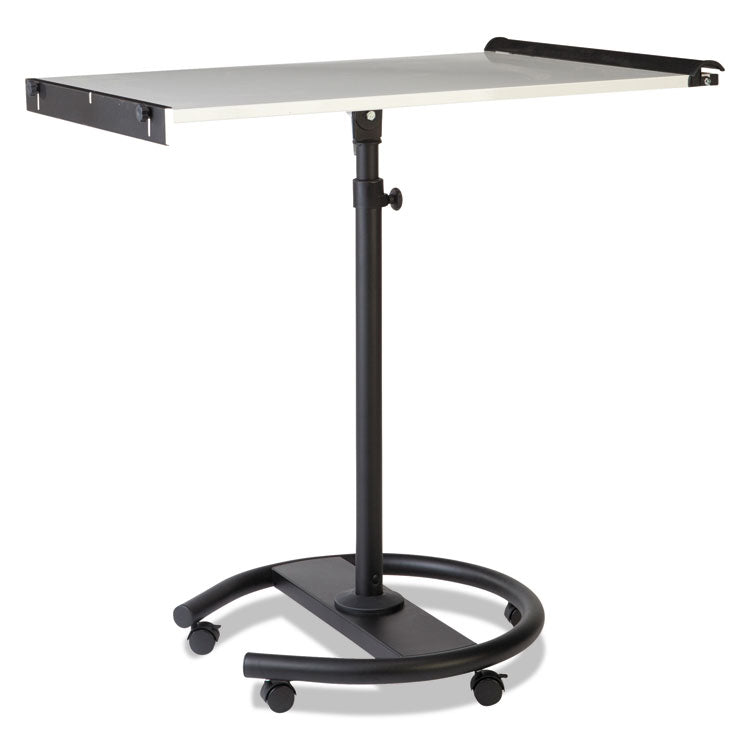 360 Multi-Use Mobile Magnetic Dry Erase Easel, 27" x 41", White Surface, Black Steel Frame