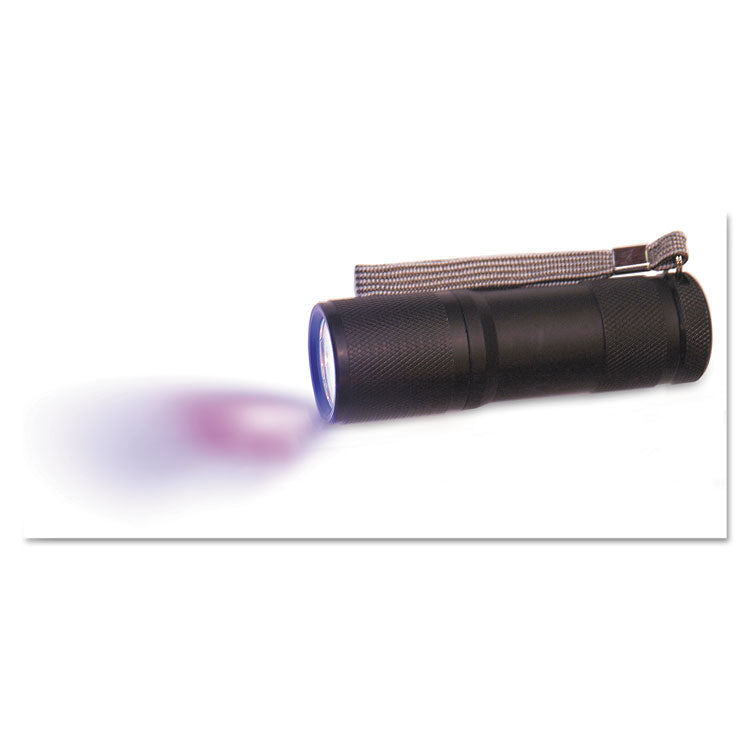 UV/Black Light, VeriClean, 3 AAA Batteries (Sold Separately), Black, 4/Carton