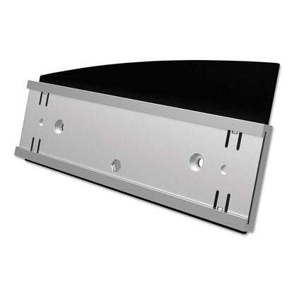 Interior Image Anti-Glare Sign Holder, Landscape, 8.5" x 2" Insert, Black/Silver