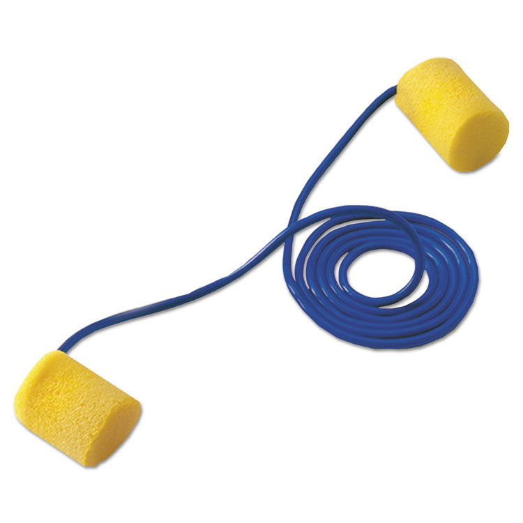 E-A-RClassic Earplugs, Corded, 29 dB NRR, One Size Fits Most, Yellow Cylindrical Plugs, 200 Pairs/Box