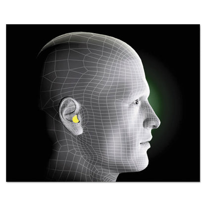 E-A-Rsoft Yellow Neon Blasts Soft Foam Earplugs, 33 dB NRR, One Size Fits Most, Yellow/Red Bullet Plugs, 200 Pairs/Box