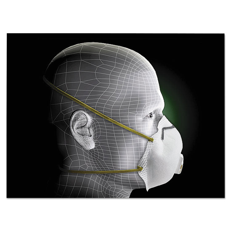 Particulate Respirator w/Cool Flow Exhalation Valve, Standard Size, 10/Box