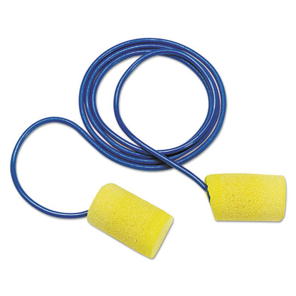 E-A-RClassic Earplugs, Corded, 29 dB NRR, One Size Fits Most, Yellow Cylindrical Plugs, 200 Pairs/Box