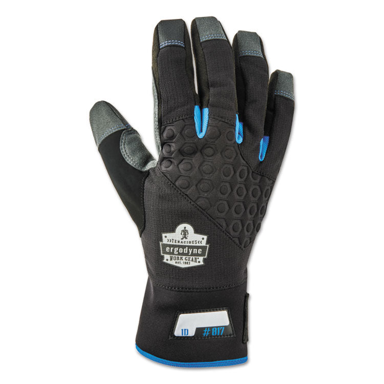 Proflex 817 Reinforced Thermal Utility Gloves, EN388: 3423X, Medium, Black, Pair