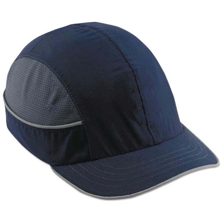 Skullerz 8950 Bump Cap, Short Front Brim, 3X-Small to Large (Up to 7.5), 0.01" Insert, Navy
