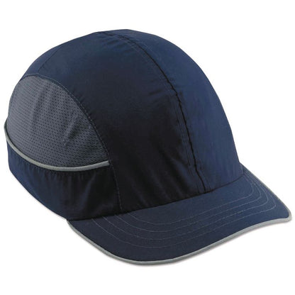 Skullerz 8950 Bump Cap, Short Front Brim, 3X-Small to Large (Up to 7.5), 0.01" Insert, Navy