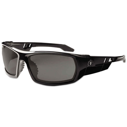 Skullerz Odin Safety Glasses, Black Full Frame, Smoke Dual Lens