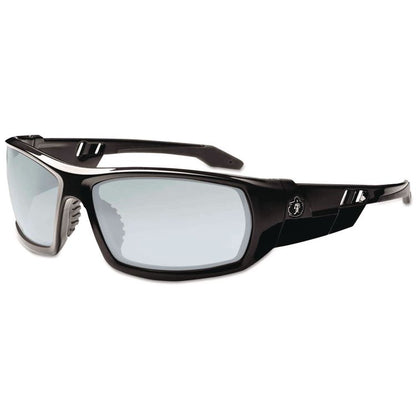 Skullerz Odin Safety Glasses, Black Full Frame, Clear Dual I/O Lens