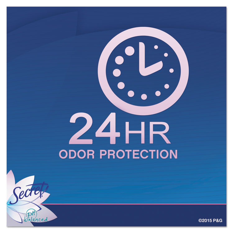 Invisible Solid Anti-Perspirant and Deodorant, Powder Fresh Scent, 0.5 oz Stick, 24/Carton