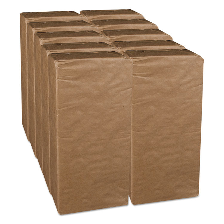 1/8-Fold Dinner Napkins, 2-Ply, 17 x 14.63, White, 300/Pack, 10 Packs/Carton