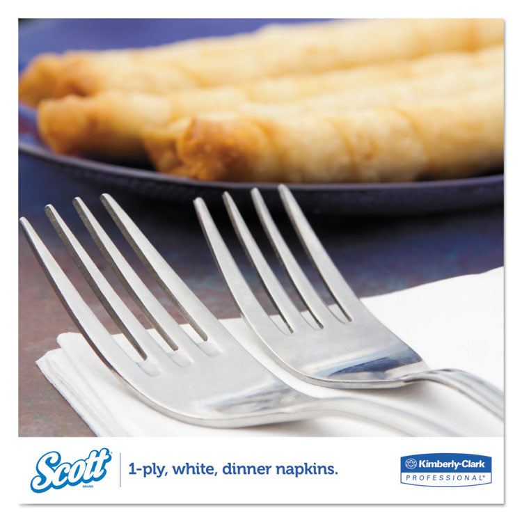 1/8-Fold Dinner Napkins, 2-Ply, 17 x 14.63, White, 300/Pack, 10 Packs/Carton
