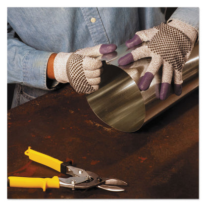G60 PURPLE NITRILE Cut-Resistant Gloves, EN388: 4340, 7.87" Long, Small (Size 7), Black/White, 12 Pairs/Carton