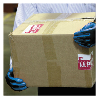 G40 Foam NITRILE Coated Gloves, EN388: 3121X, 9.45" Long, Large (Size 9), Blue/Black, 12 Pairs