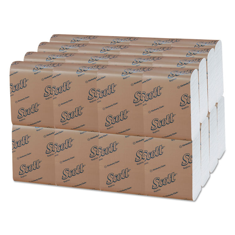 Low-Fold Dispenser Napkins, 1-Ply, 12 x 7, White, 250/Pack, 32 Packs/Carton