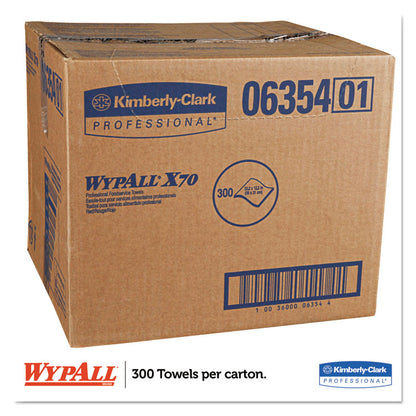 X70 Foodservice Towels, 1-Ply, 12.5 x 23.2, Red, 300/Carton