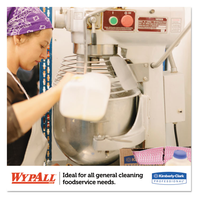X70 Foodservice Towels, 1-Ply, 12.5 x 23.2, Red, 300/Carton