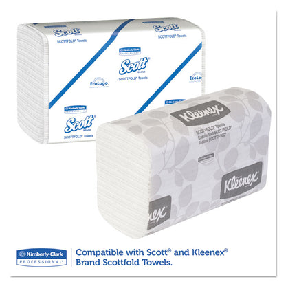 Scottfold Compact Towel Dispenser, 10.75 x 4.75 x 9, Pearl White
