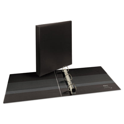 Heavy-Duty View Binder with DuraHinge and One Touch EZD Rings, 3 Rings, 1" Capacity, 11 x 8.5, Black