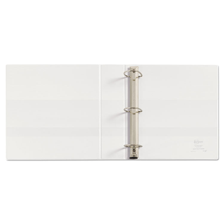 Heavy-Duty View Binder with DuraHinge and One Touch EZD Rings, 3 Rings, 2" Capacity, 11 x 8.5, White