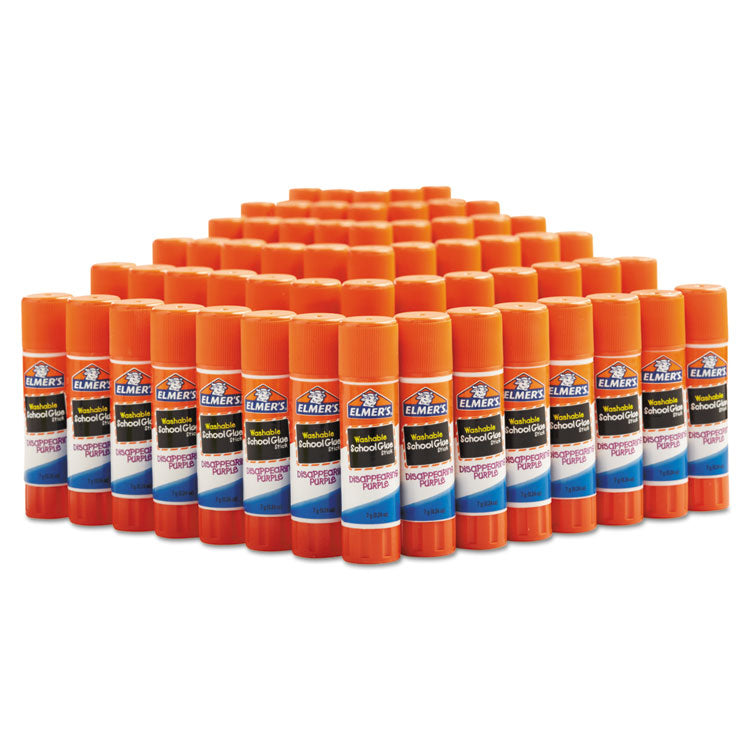 Disappearing Purple All Purpose Glue Sticks, 0.24 oz, Dries Clear, 60/Box