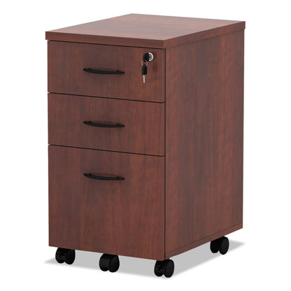 Alera Valencia Mobile Pedestal File, Left/Right, 3-Drawer Box/Box/File, Legal/Letter, Medium Cherry, 15.88" x 20.5" x 28.38"