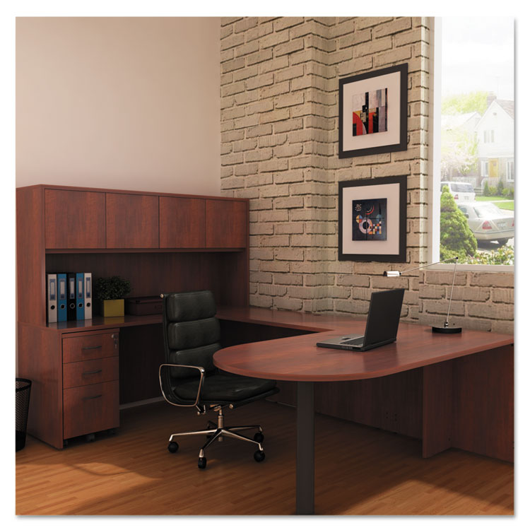 Alera Valencia Mobile Pedestal File, Left/Right, 3-Drawer Box/Box/File, Legal/Letter, Medium Cherry, 15.88" x 20.5" x 28.38"