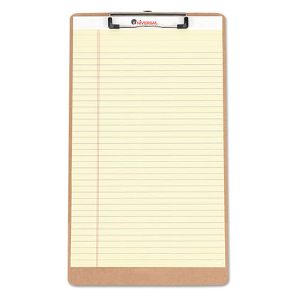 Hardboard Clipboard with Low-Profile Clip, 0.5" Clip Capacity, Holds 8.5 x 14 Sheets, Brown, 3/Pack