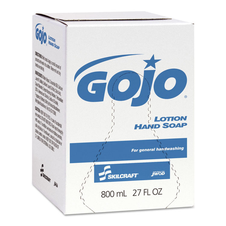 8520013783090, SKILCRAFT GOJO Lotion Hand Soap Refill, Waterfall Scent, 800 mL, 12/Carton