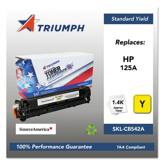 751000NSH0977 Remanufactured CB542A (125A) Toner, 1,500 Page-Yield, Yellow