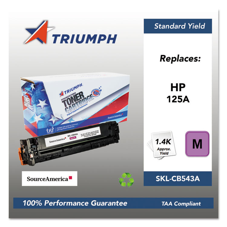 751000NSH0978 Remanufactured CB543A (125A) Toner, 1,500 Page-Yield, Magenta