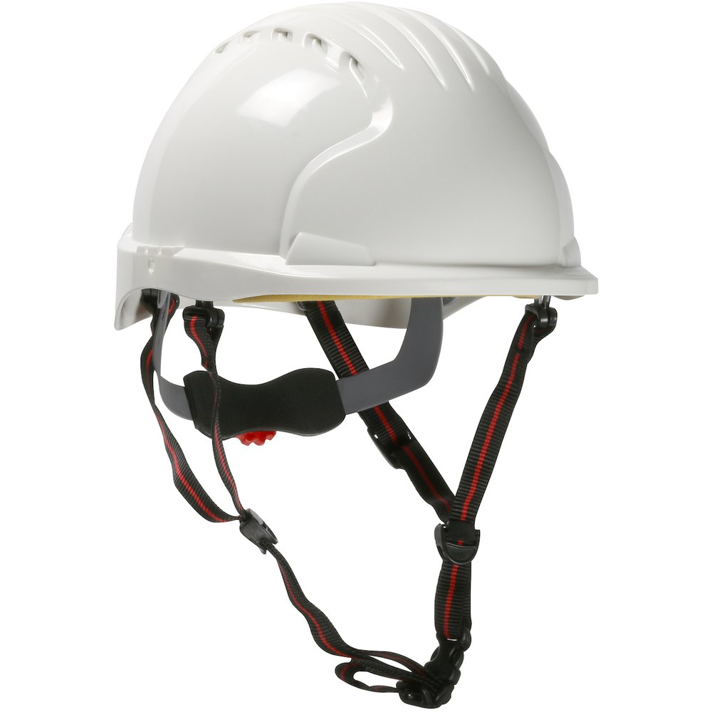 PIP Brim Helm Hdpe Shell 6-PT Susp Wheel Ratchet WHT