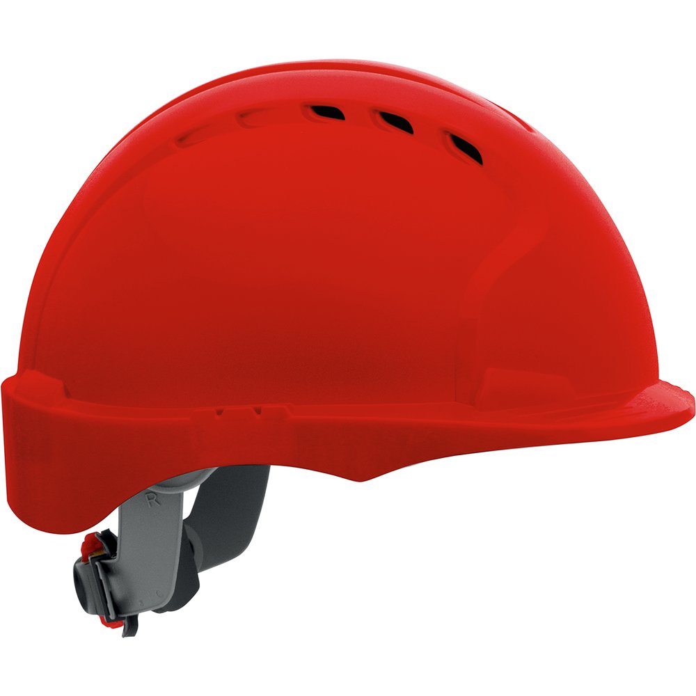 PIP Vent Shortbrim Hardhat Hdpe Shell 6-PT Susp RED