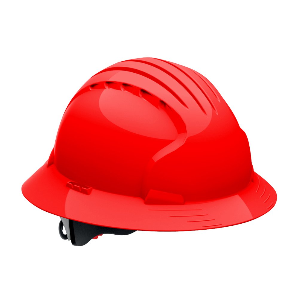 PIP FB Hard Hat W/HDPE Shell 6-PT Poly SUSP/WHL RAT, 10/Case